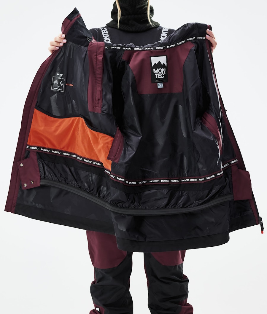 Montec Doom W Women's Ski Jacket Burgundy/Black