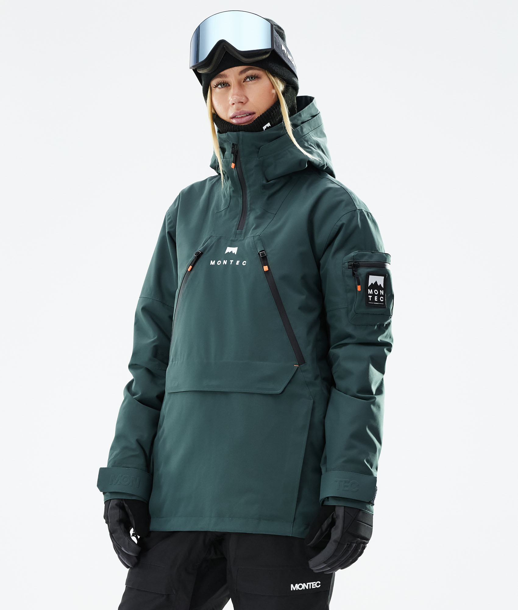dark green snowboard jacket