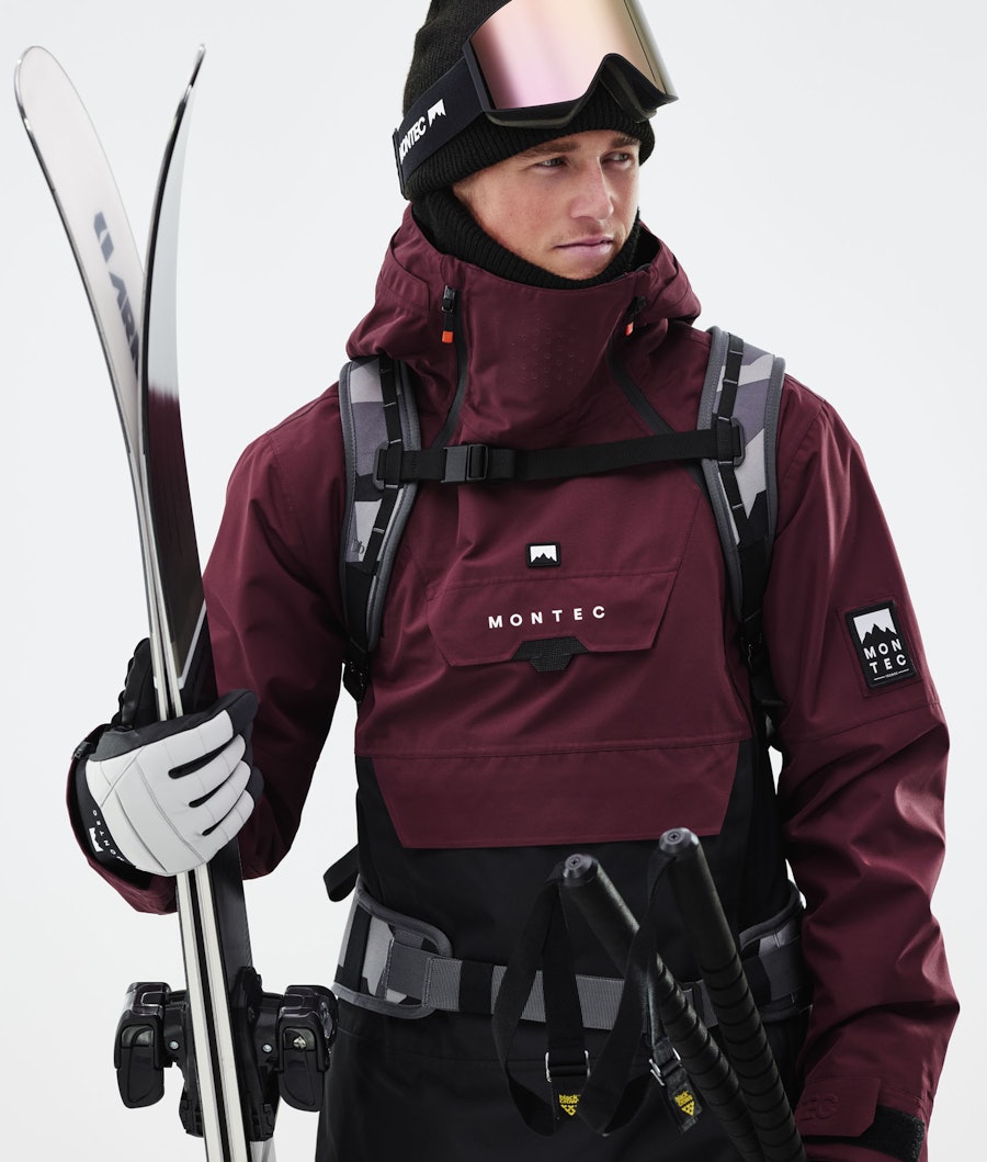 Montec Doom Ski Jacket Burgundy/Black