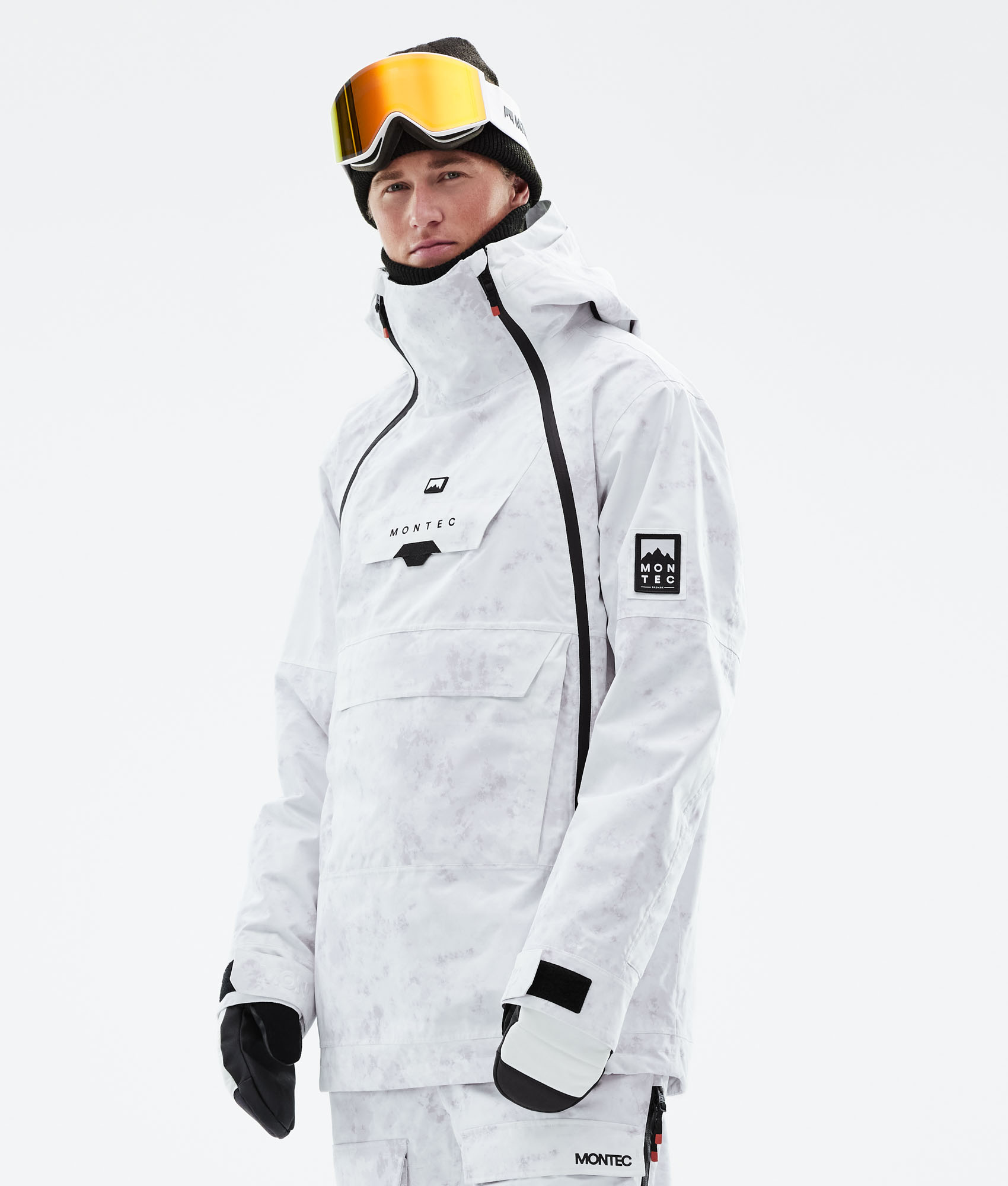 mens white ski jacket