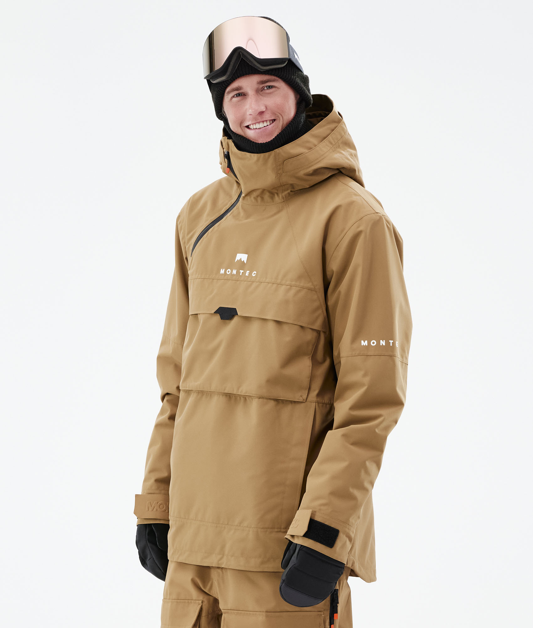 tan snow jacket