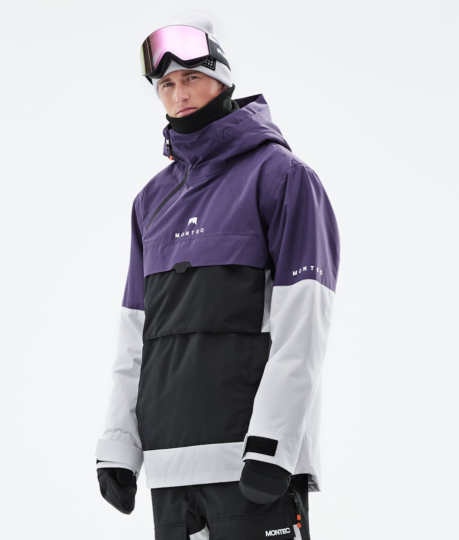 Montec Dune Snowboard Jacket Purple/Black/Light Grey