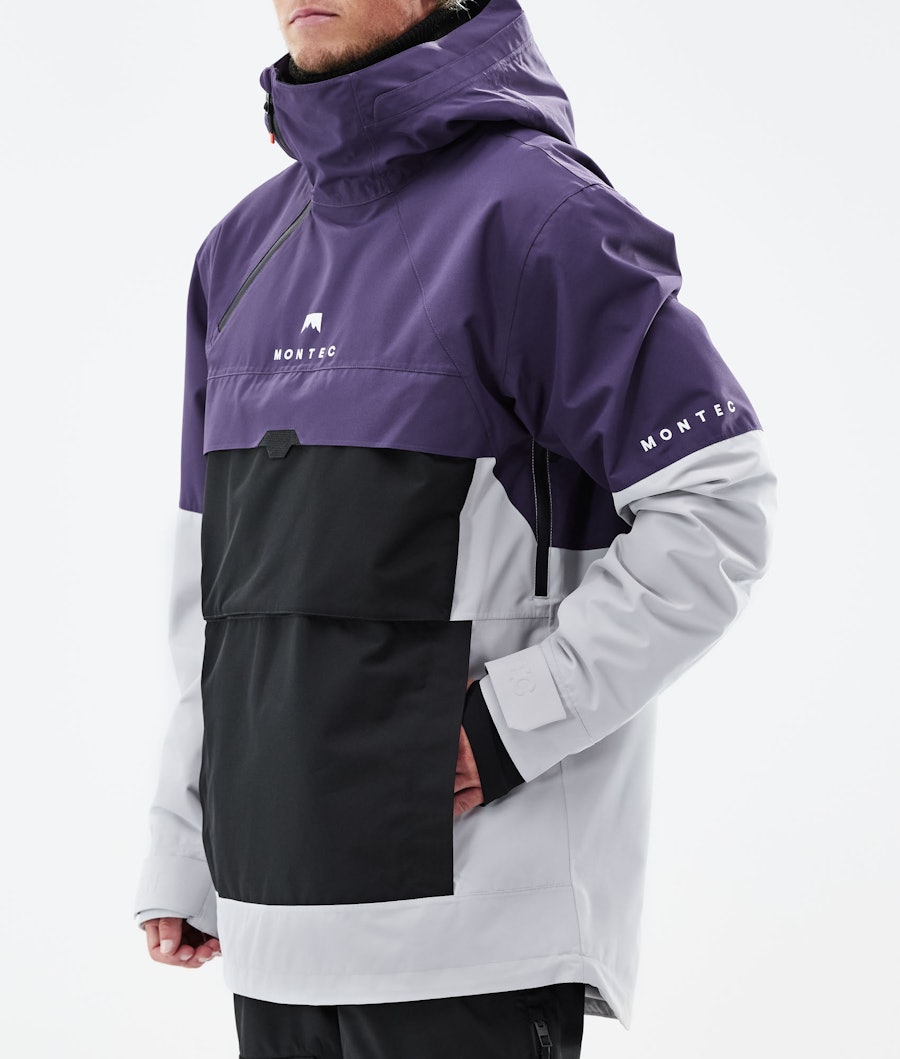 Montec Dune Snowboardjacke Purple/Black/Light Grey
