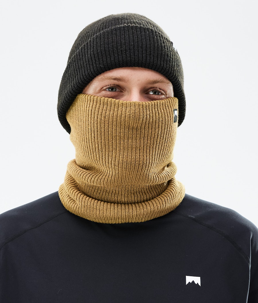 Montec Classic Knitted Facemask Gold