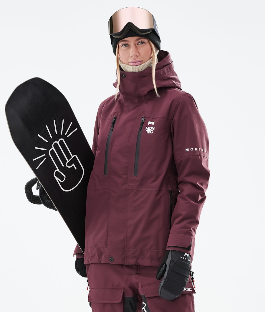 Montec Fawk W Women's Snowboard Jacket Burgundy