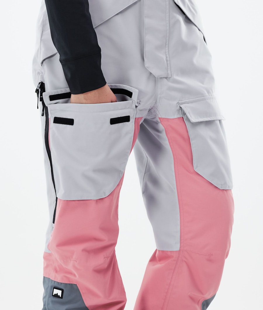 Montec Fawk W Snowboard Broek Dames Light Grey/Pink/Light Pearl