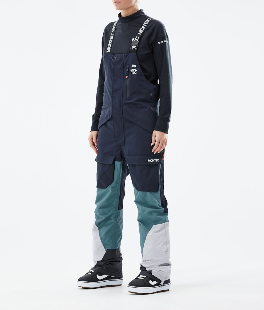 Montec Fawk W Pantalon de Snowboard Marine/Atlantic/Light Grey