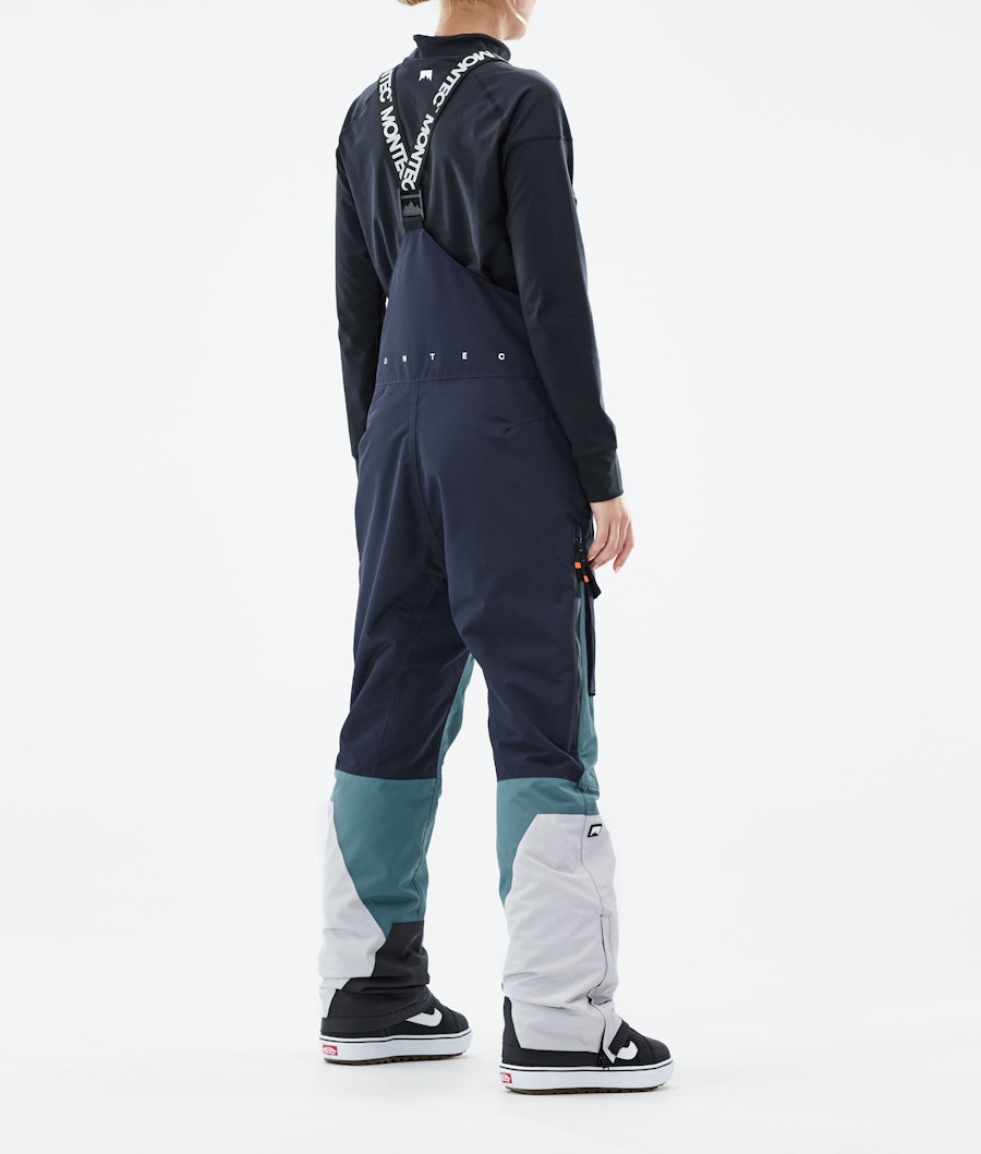 Montec Fawk W Pantalon de Snowboard Femme Marine/Atlantic/Light Grey