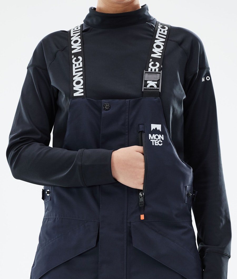 Montec Fawk W Pantalon de Snowboard Femme Marine/Atlantic/Light Grey