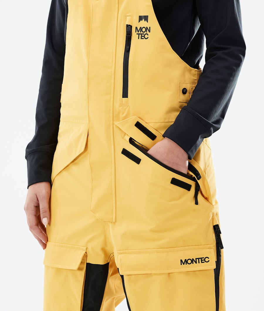Montec Fawk W Pantalon de Snowboard Femme Yellow/Black