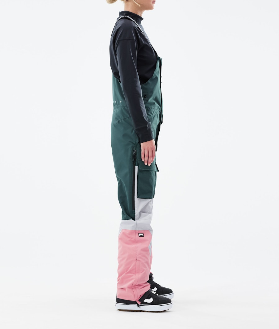 Montec Fawk W Pantalon de Snowboard Femme Dark Atlantic/Light Grey/Pink