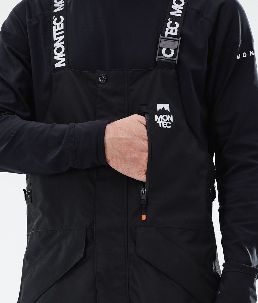 Montec Fawk Pantalon de Snowboard Black/Light Grey/Black