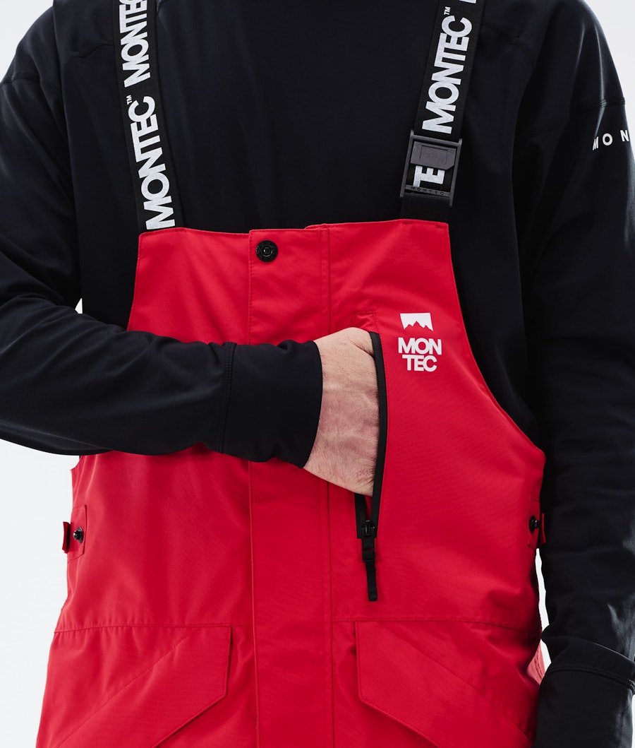 Montec Fawk Snowboard Broek Red/Black