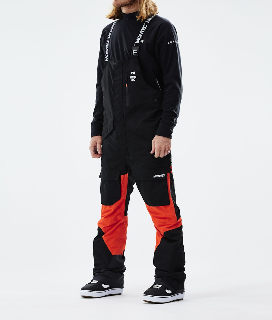 Montec Fawk Snowboard Broek Black/Orange