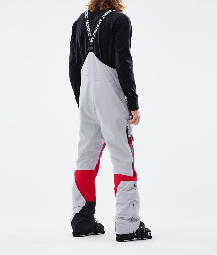 Montec Fawk Pantalon de Ski Light Grey/Red