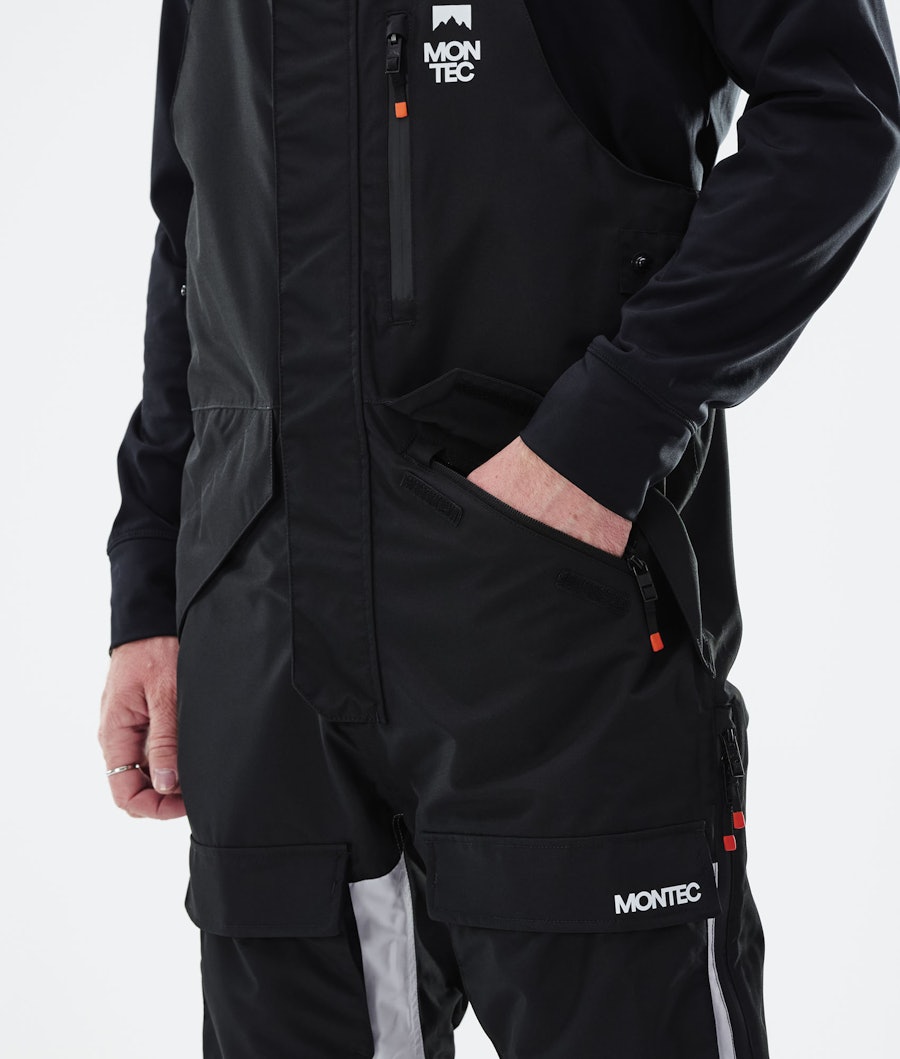 Montec Fawk Snowboardbyxa Black/Light Grey/Burgundy