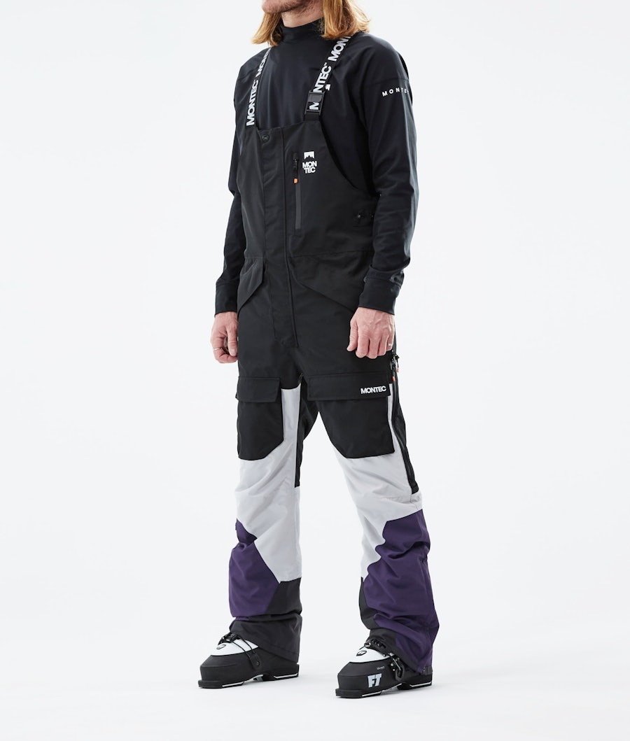 Montec Fawk Pantalon de Ski Black/Light Grey/Purple