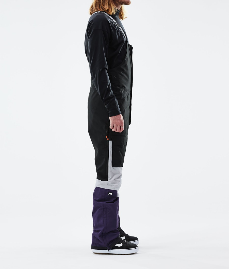 Montec Fawk Snowboardbyxa Black/Light Grey/Purple