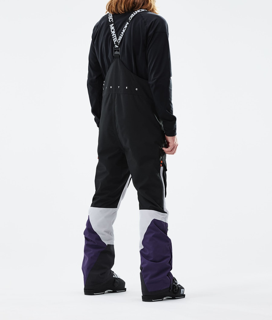 Montec Fawk Pantalon de Ski Black/Light Grey/Purple