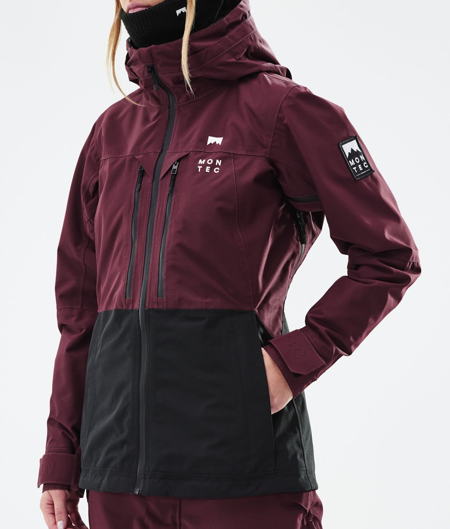 Montec Moss W Women's Ski Jacket Burgundy/Black