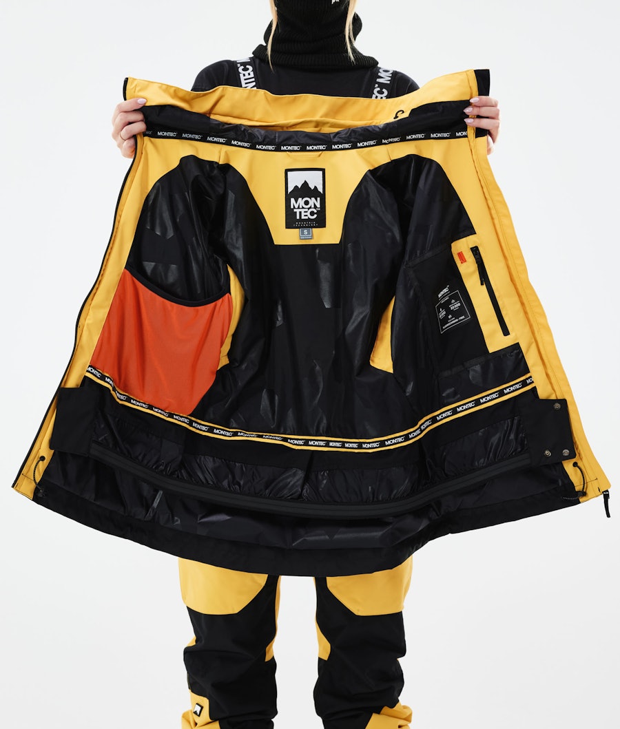 Montec Moss W Women's Ski Jacket Yellow/Black