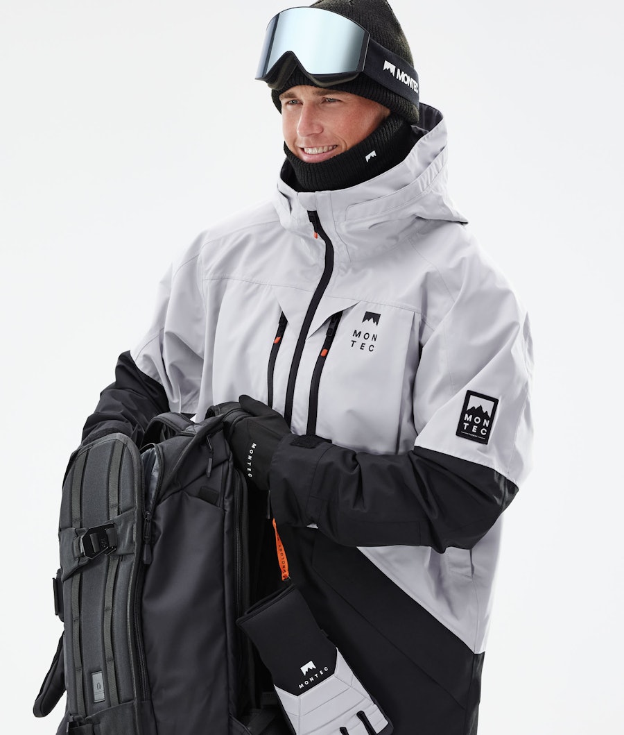 Montec Moss Snowboard Jacket Light Grey/Black