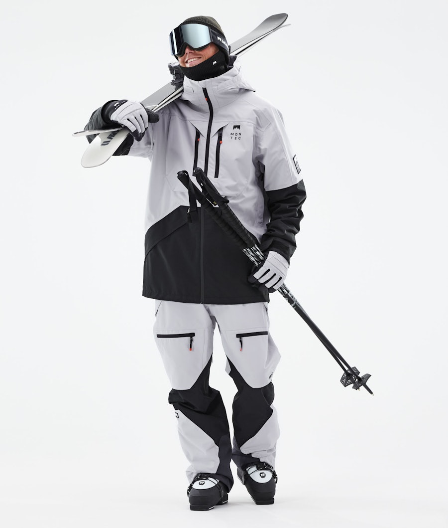 Montec Moss Ski Jacket Light Grey/Black