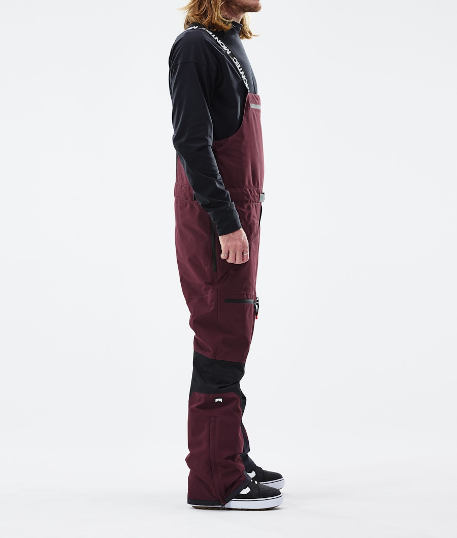 Montec Moss Pantalon de Snowboard Burgundy/Black