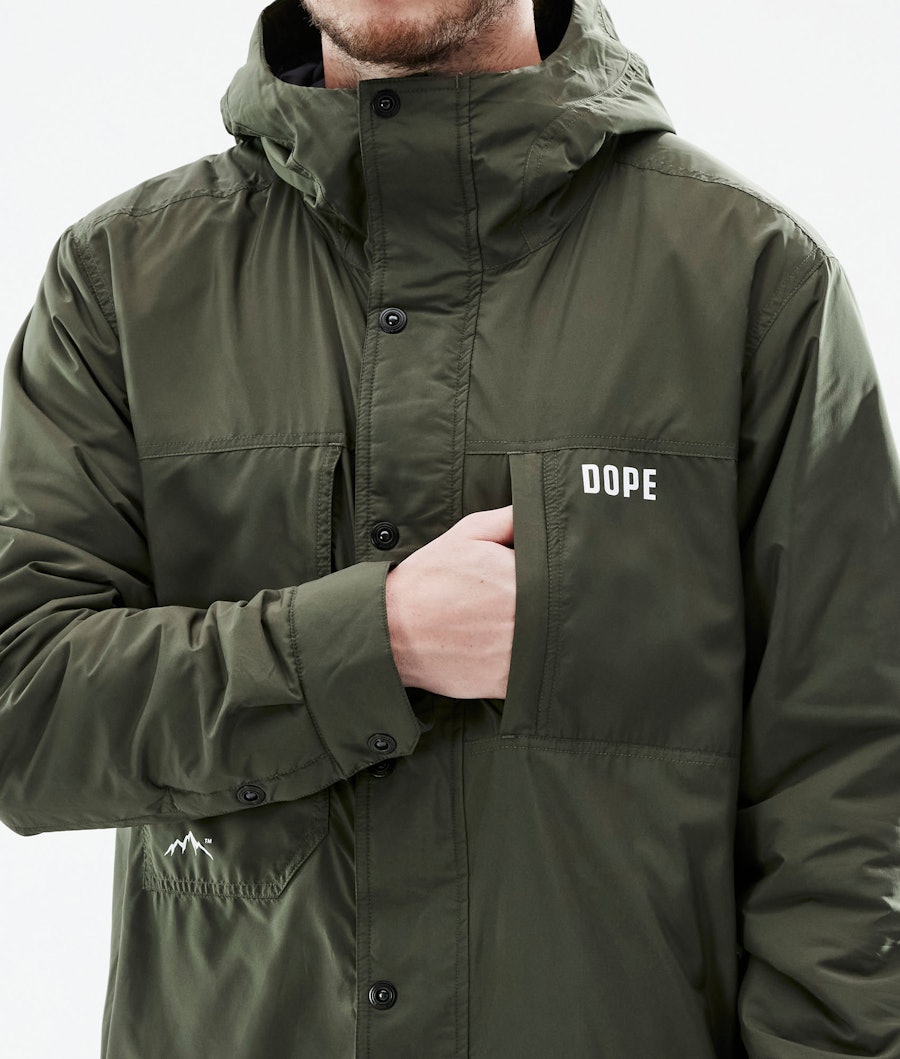 Dope Insulated Midlayer Jacket Olive Green