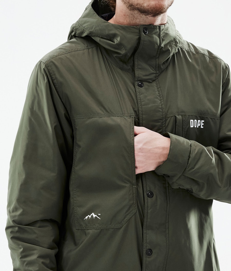 Dope Insulated Midlayer Jacket Olive Green