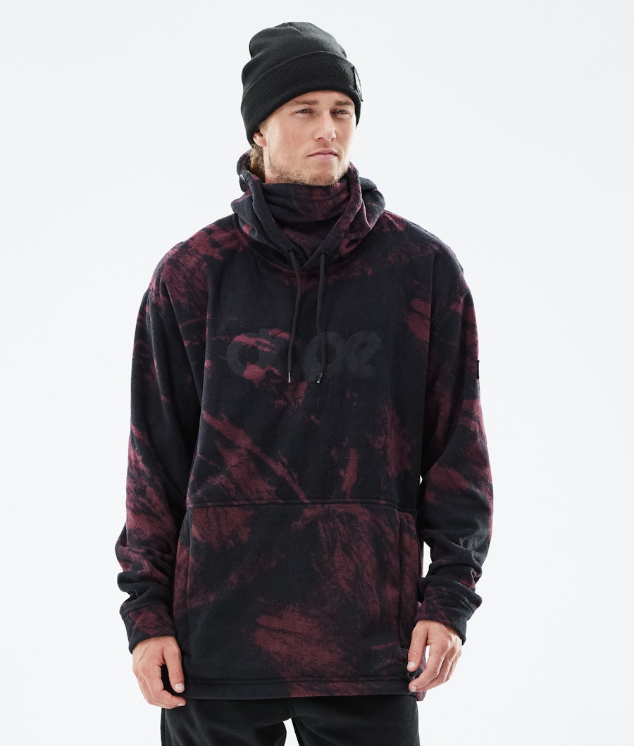 Dope Cozy II Pull Polaire Paint Burgundy
