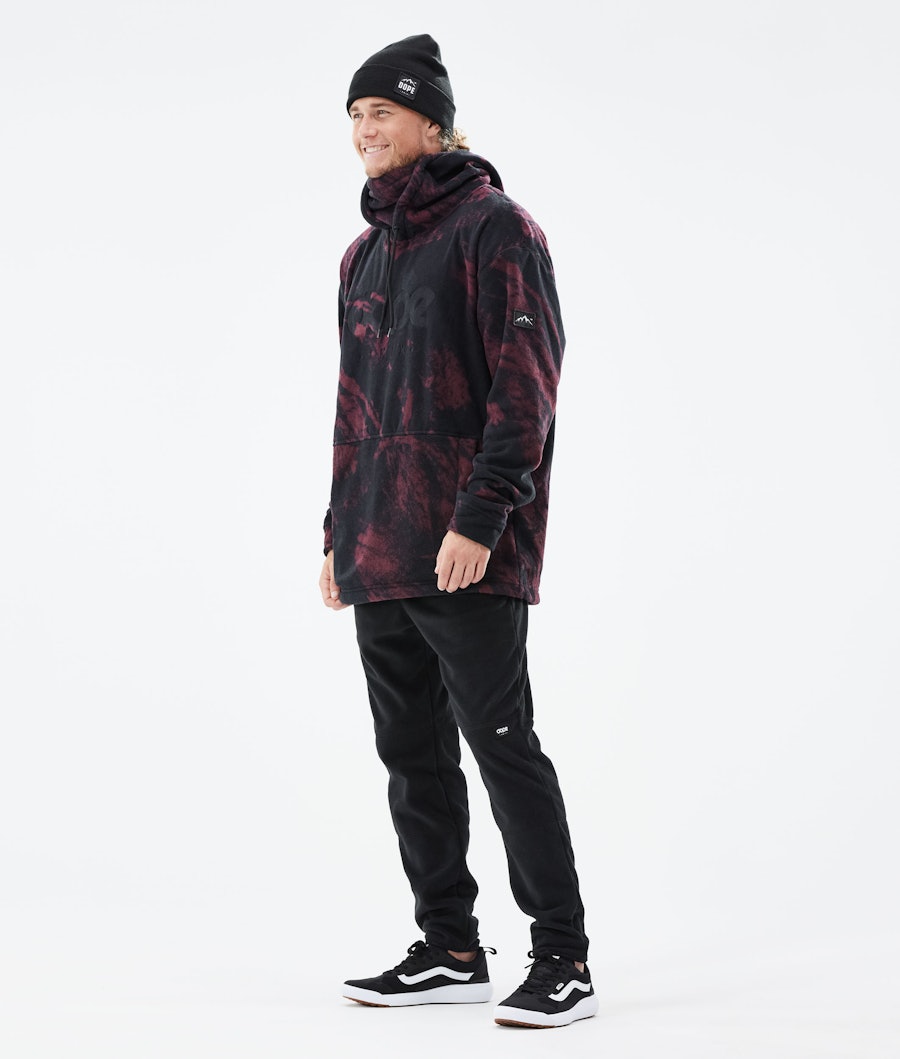 Dope Cozy II Pull Polaire Paint Burgundy