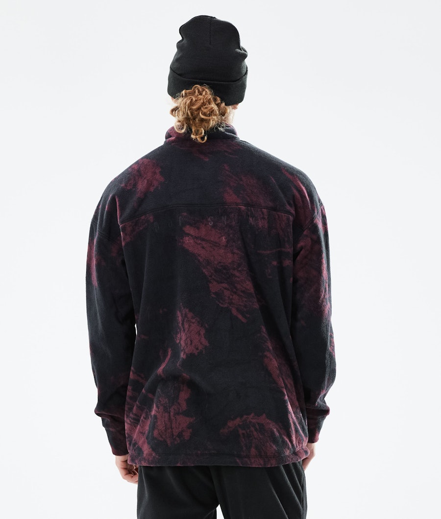 Dope Comfy Sweat Polaire Paint Burgundy