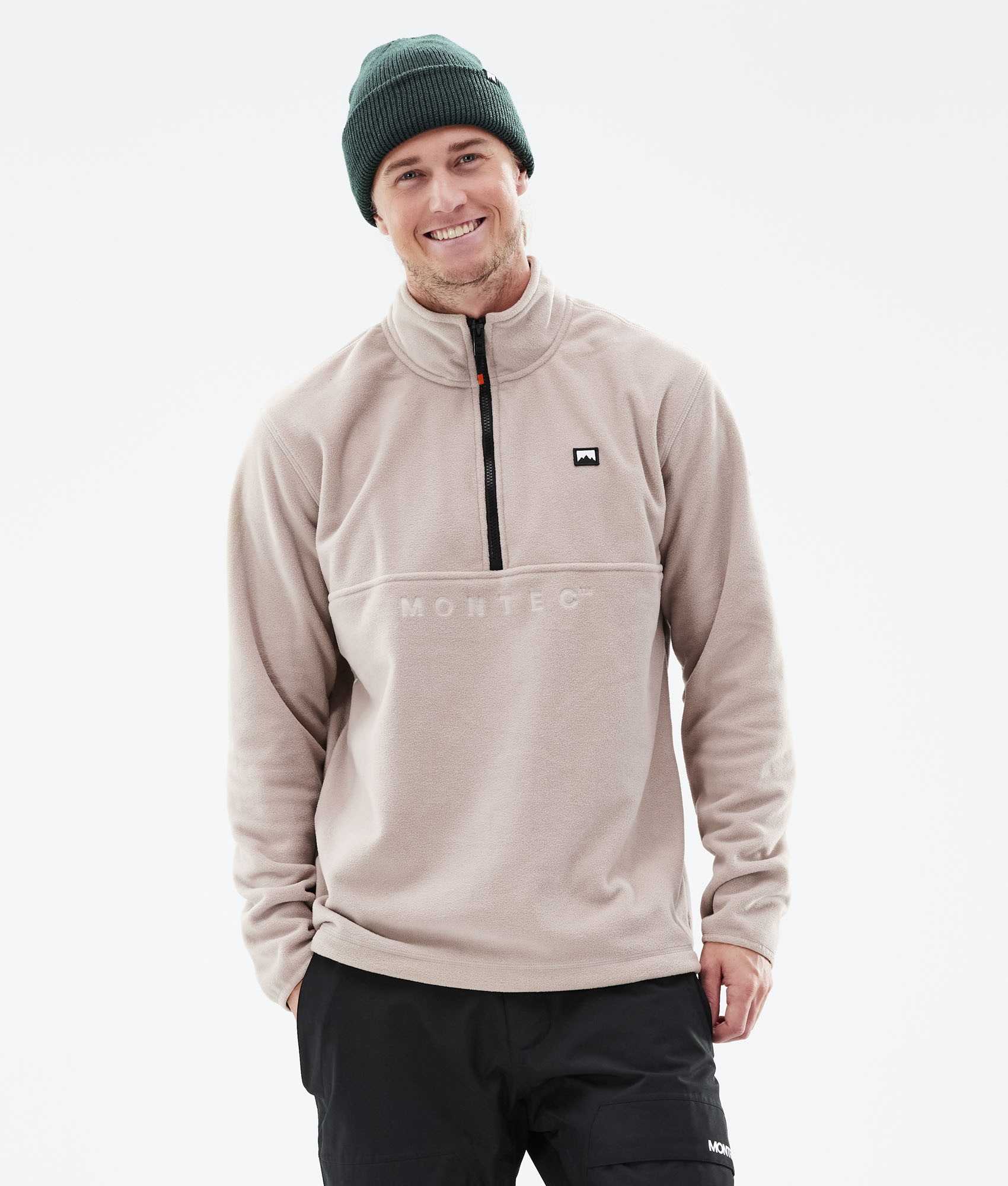 green fleece sweater