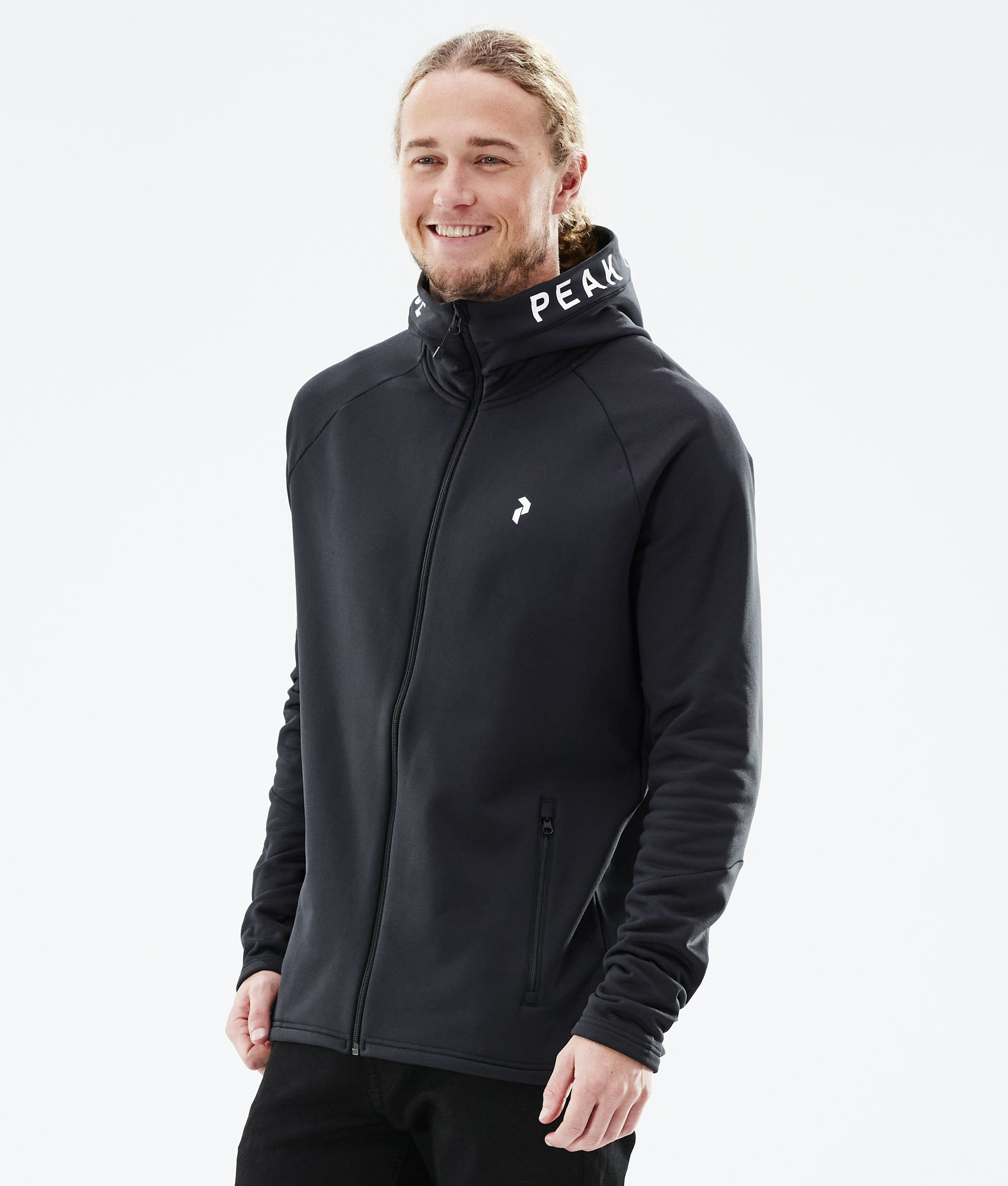 peak performance logo zip hoodie