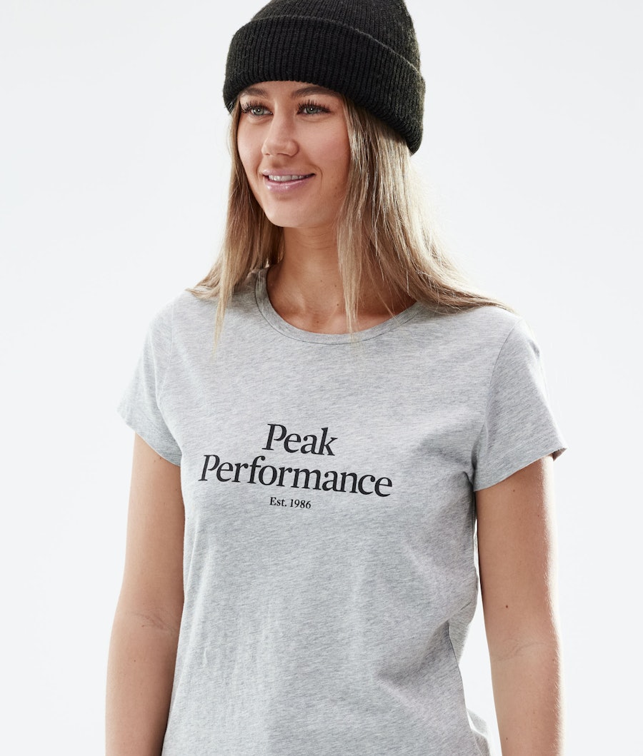 Peak Performance Original T-shirt Dam Med Grey Melange