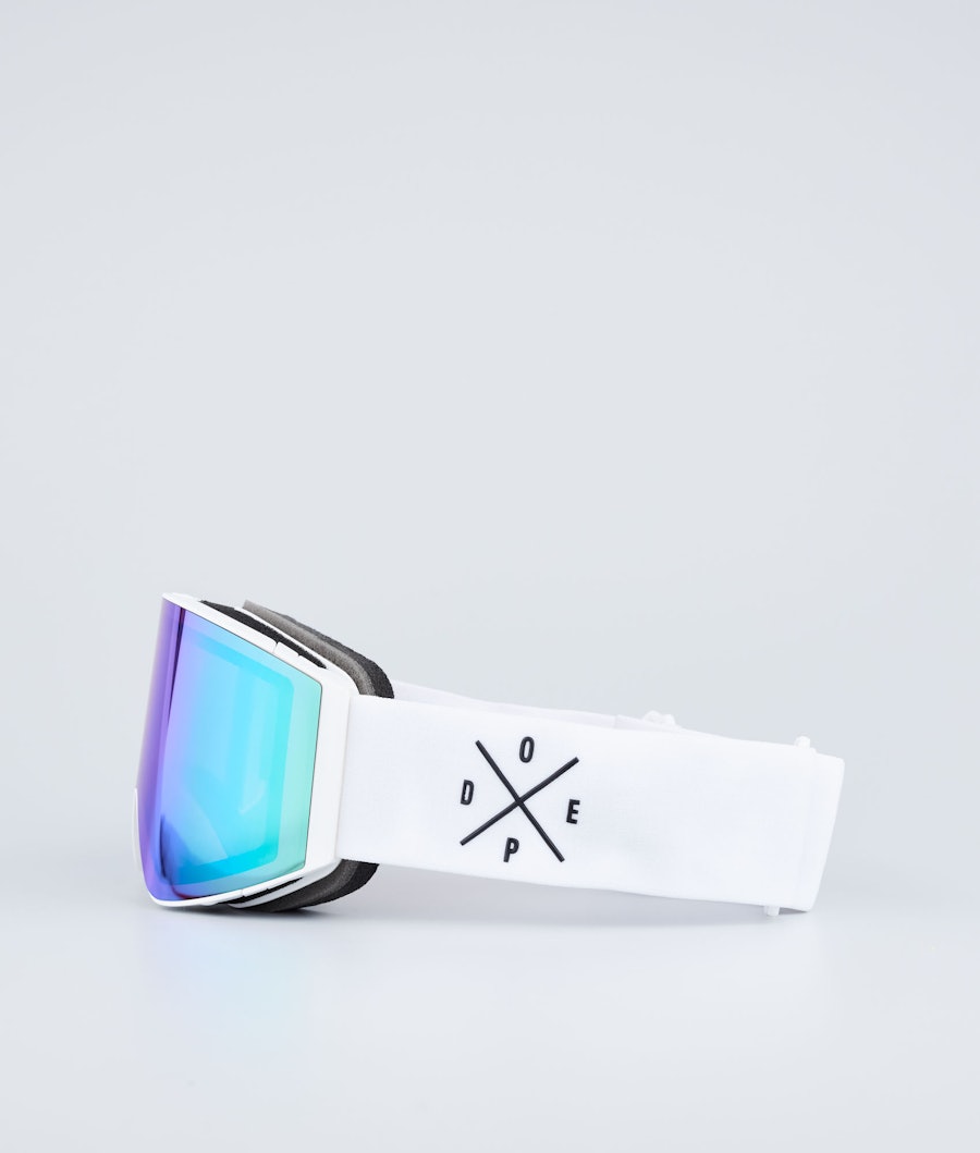 Dope Sight Ski Goggle White/Green Mirror