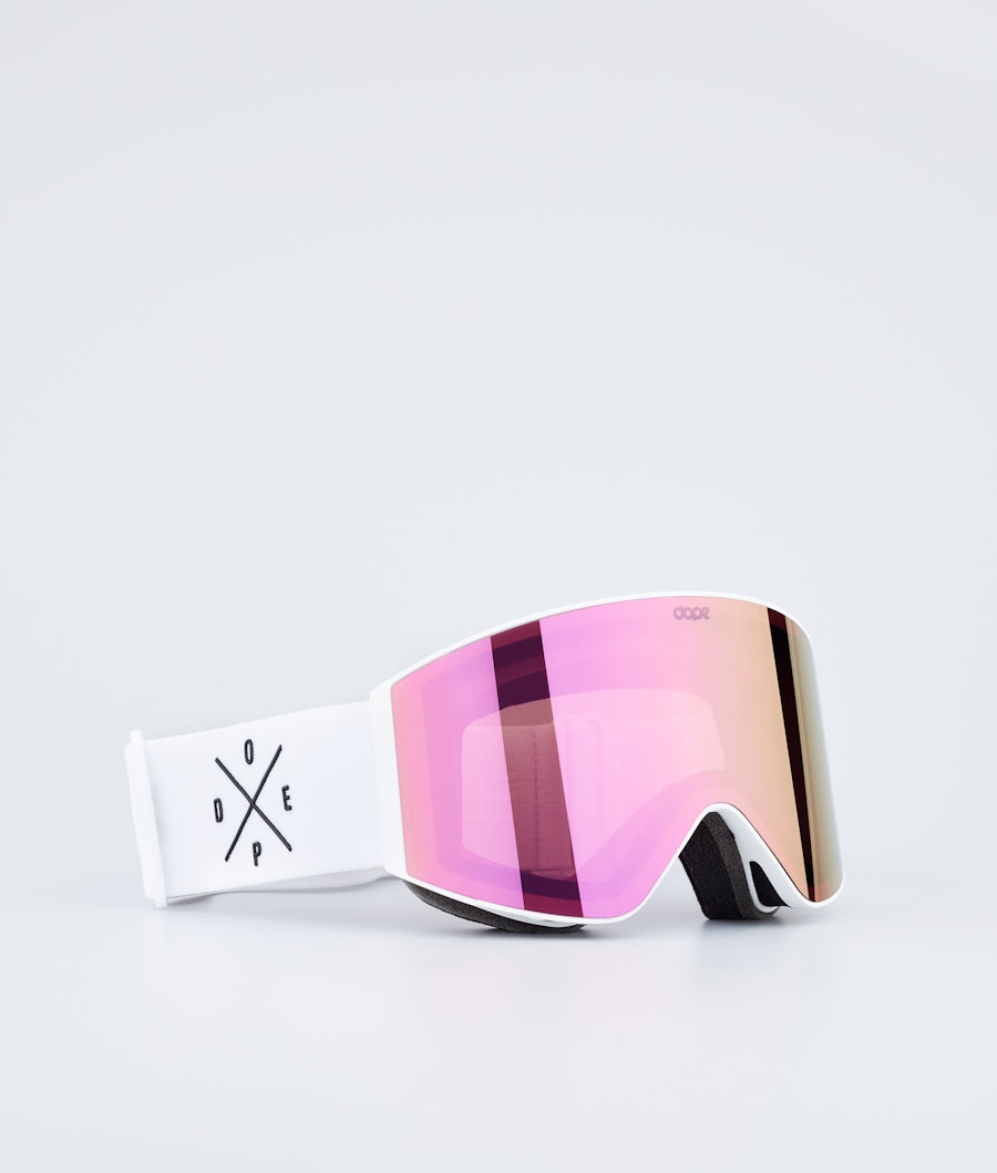 Dope Sight Ski Goggle White/Champagne Mirror