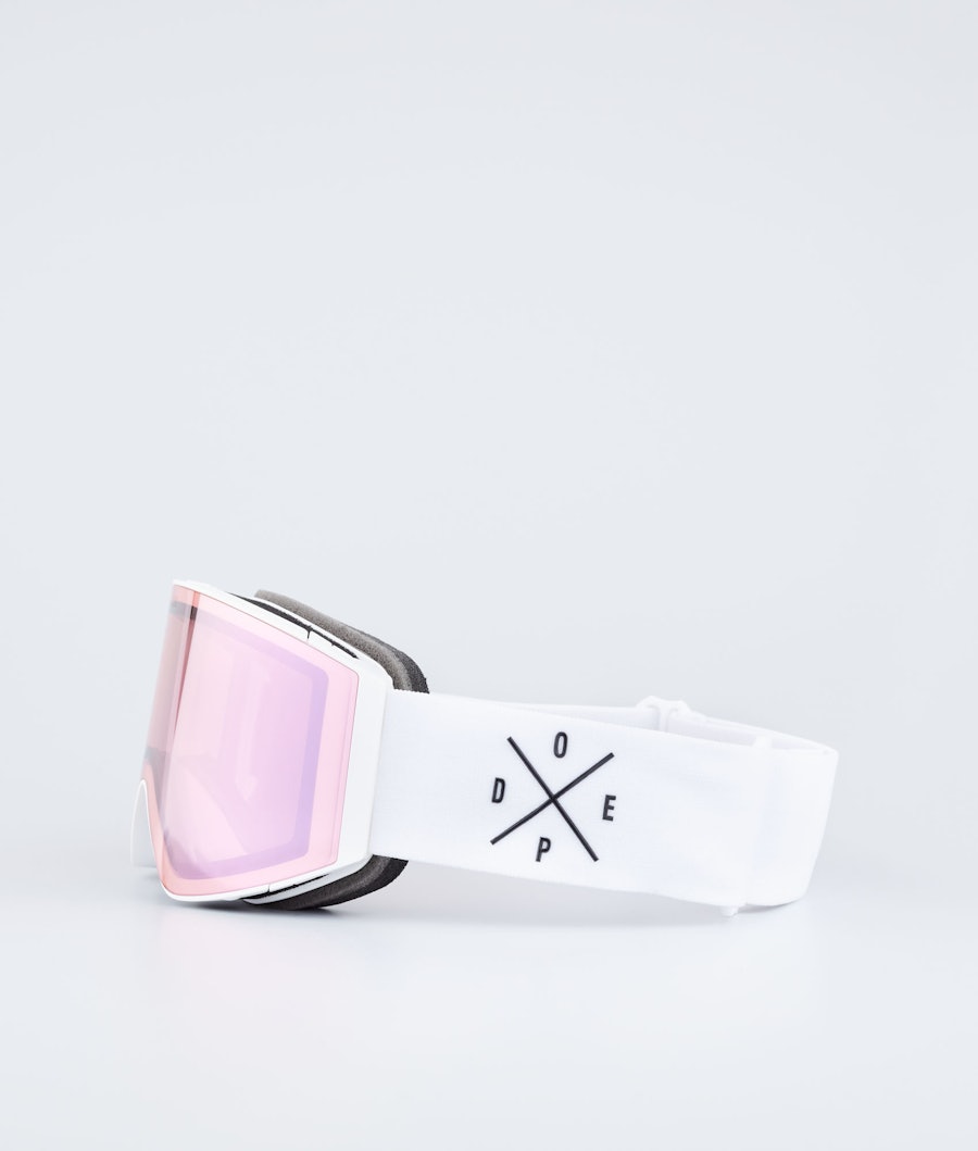Dope Sight Masque de ski White/Pink Mirror