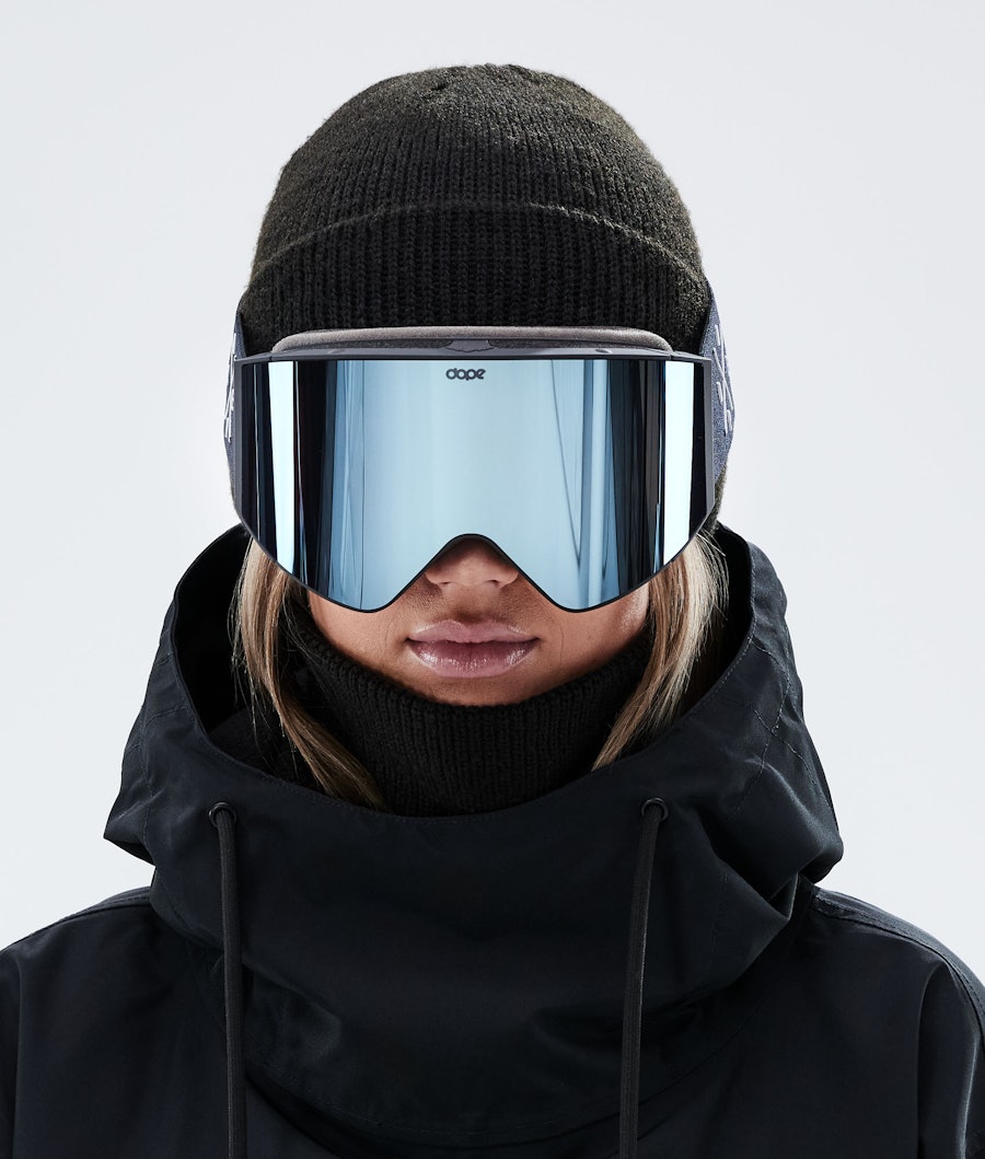 Dope Sight Masque de ski Black/Blue Mirror