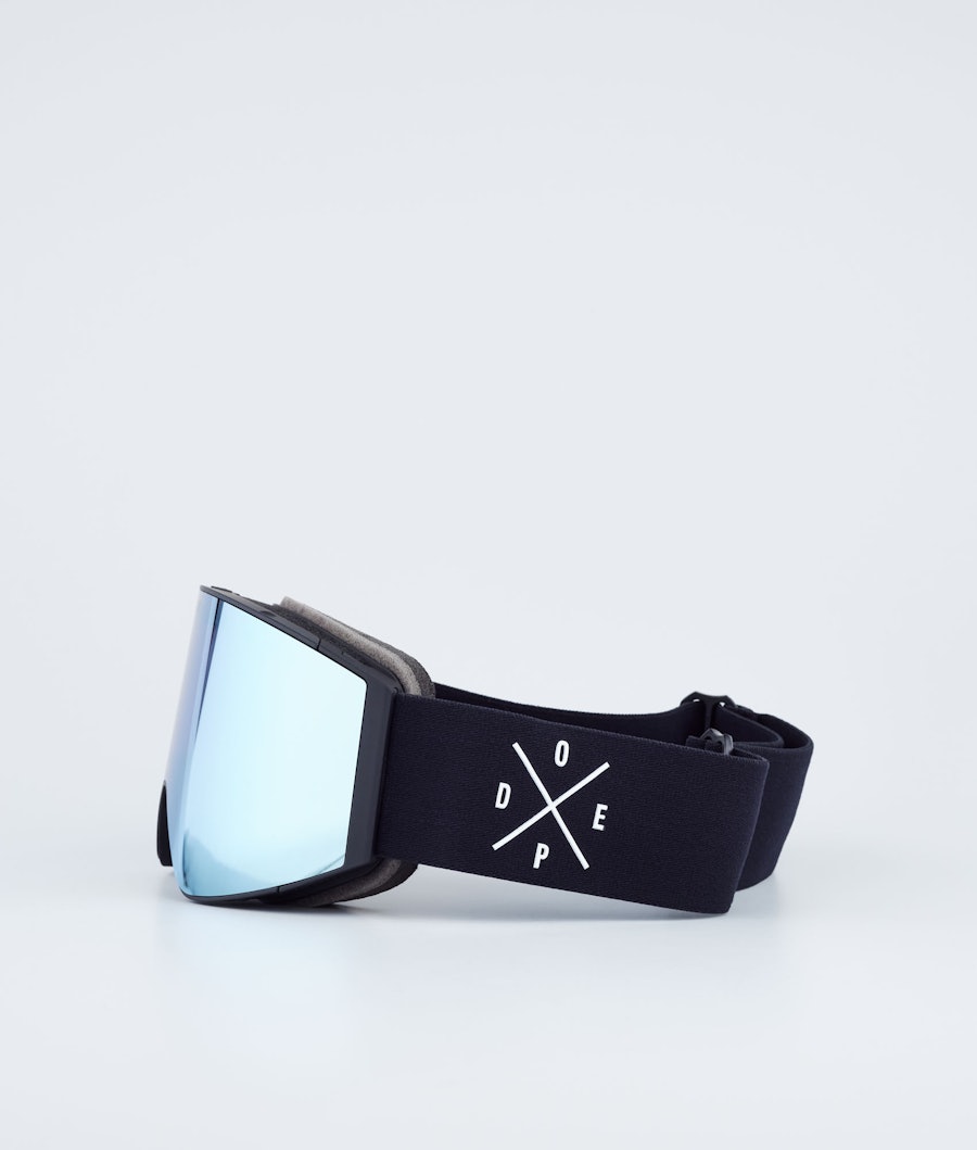 Dope Sight Masque de ski Black/Blue Mirror