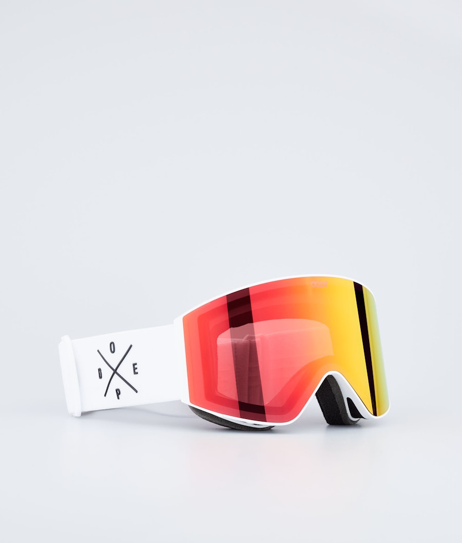  Sight Ski Goggle White/Red Mirror