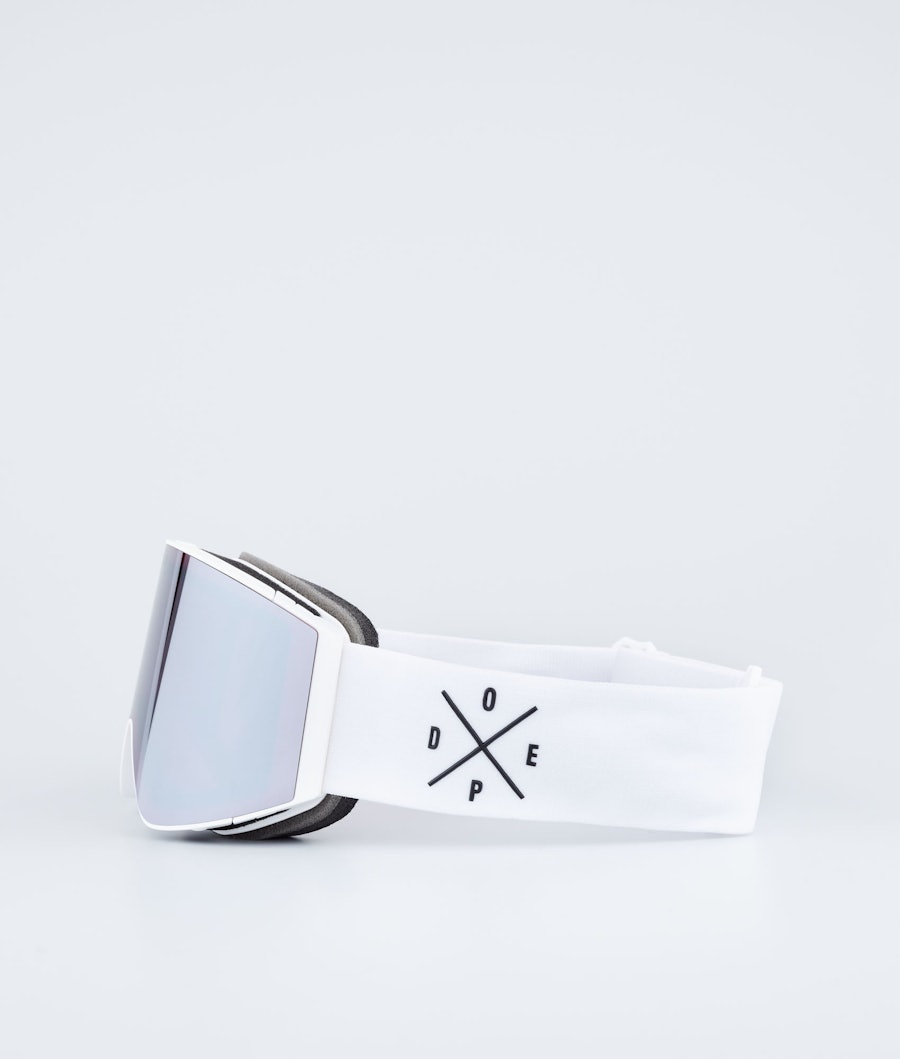 Dope Sight Skibriller White/Silver Mirror