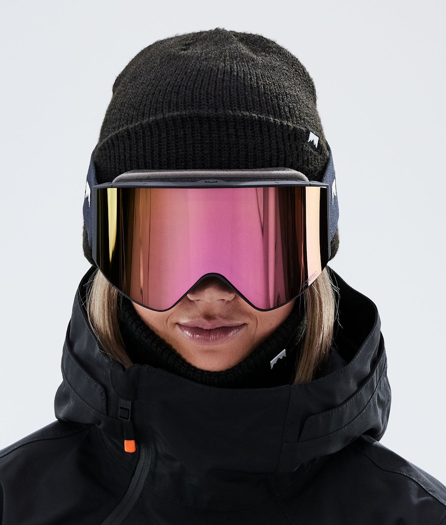 Montec Scope Masque de ski Black/Rose Mirror