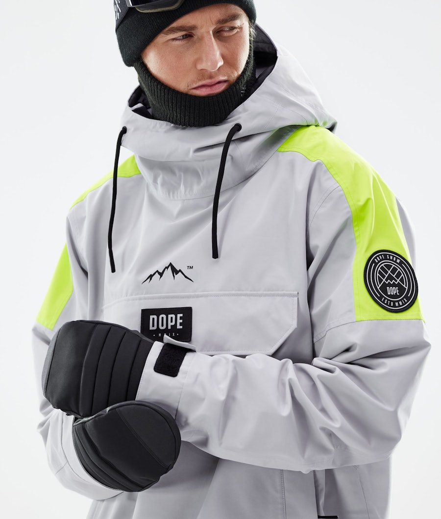Dope Blizzard Snowboard jas Stripe Light Grey