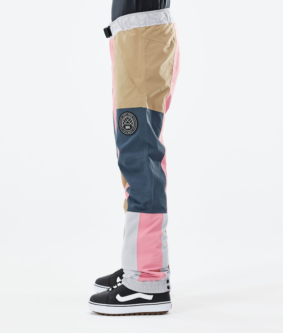 Dope Blizzard W Pantalon de Snowboard Femme Patchwork Khaki