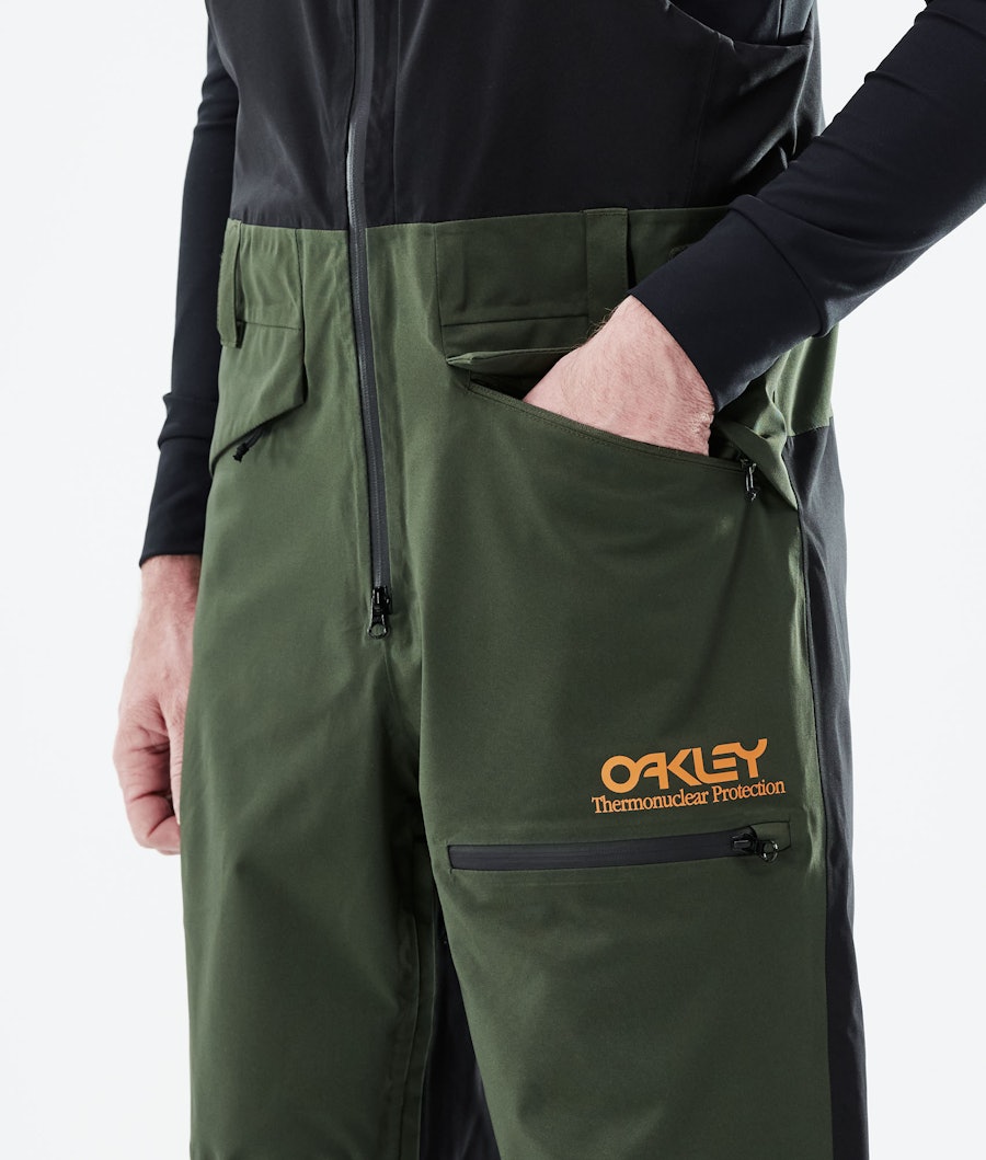 Oakley TNP Shell Bib Snowboardbyxa Black/Green