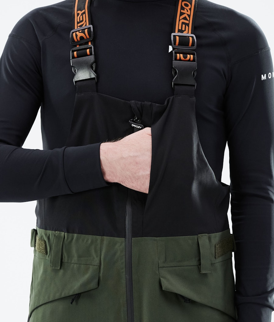 Oakley TNP Shell Bib Pantalon de Snowboard Black/Green