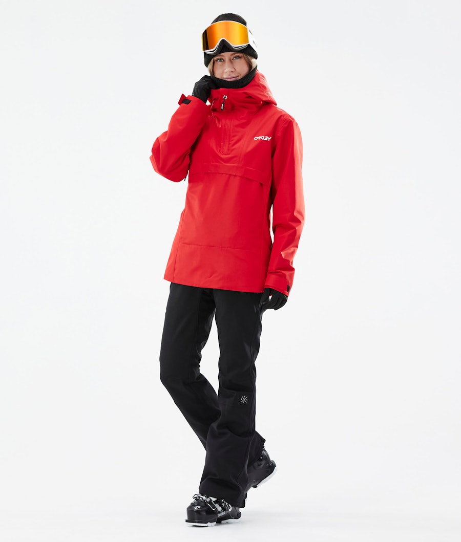Oakley Holly Anorak Veste de Ski Femme Red Line