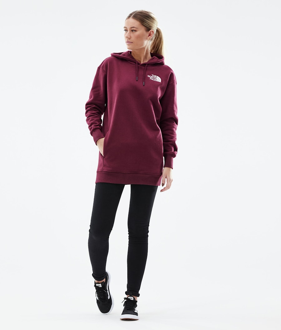 The North Face Oversized Hoodie Dames Regal Red